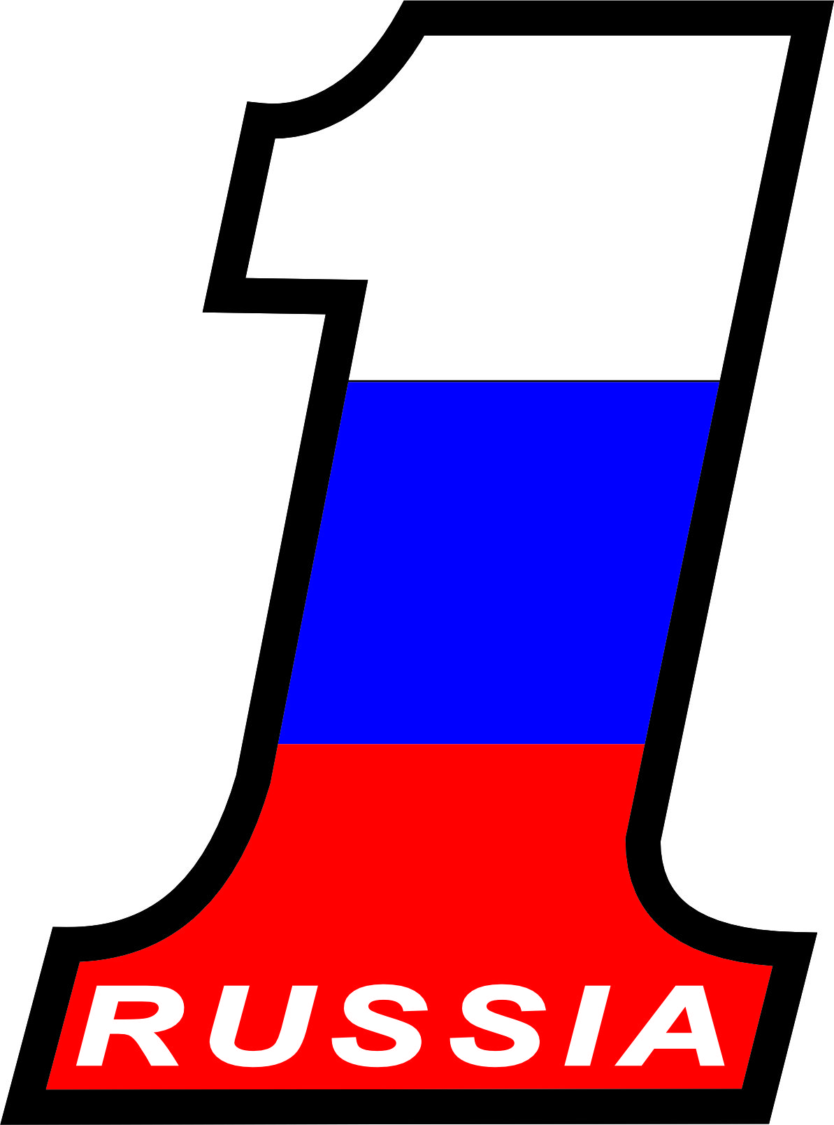 наклейка на мотоцикл №1 RUSSIA