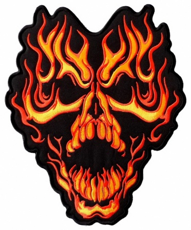 нашивка Fired Skull