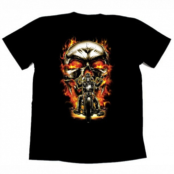 Футболка байкерская BIKER SKULL