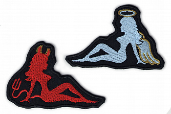 шеврон Angel Girl & She Devil - ш298
