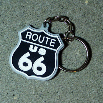 Брелок резиновый "Route 66" бр034