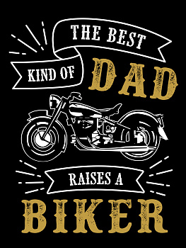 наклейка DAD BIKER - нк098