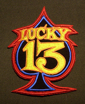 шеврон LUCKY 13 - ш066