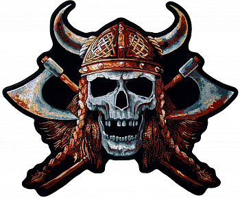 нашивка VIKING SKULL - нш056