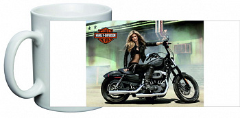 Кружка 25 Harley-Davidson + Мариса Миллер