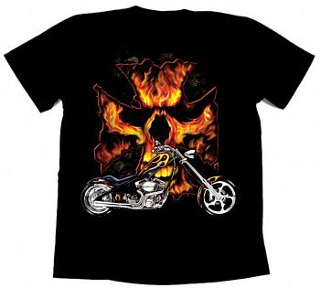 Майка байкерская BIKE FLAMES